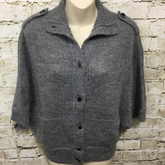Banana Republic Gray Wool Alpaca Cardigan - Picture 1 of 5